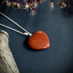 Kristallhänge Röd Jaspis (Hjärta)