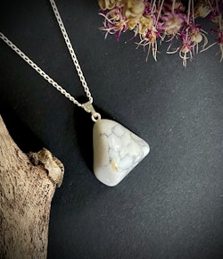 Kristallhänge Howlit (925-Silver)