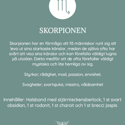 Stjärnteckenskit Skorpionen