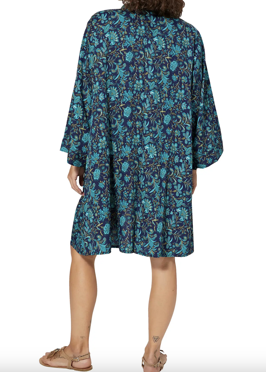 Kimono Mirella (Blå/Turkos)