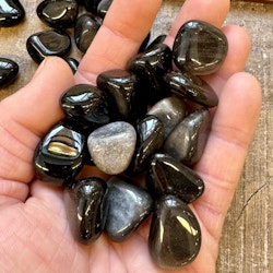 Obsidian silver (Silverobsidian), trumlad