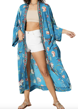 Kimono (Klarblåmönstrad, Aller Simplement)