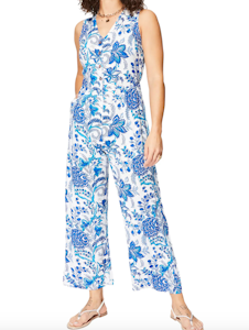 Ärmlös Jumpsuit (Blåmönstrade, Aller Simplement)