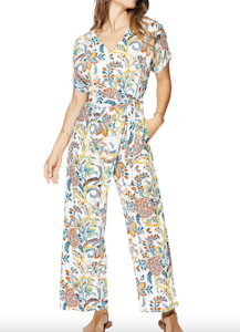 Kortärmad Jumpsuit (Vitmönstrade, Aller Simplement)