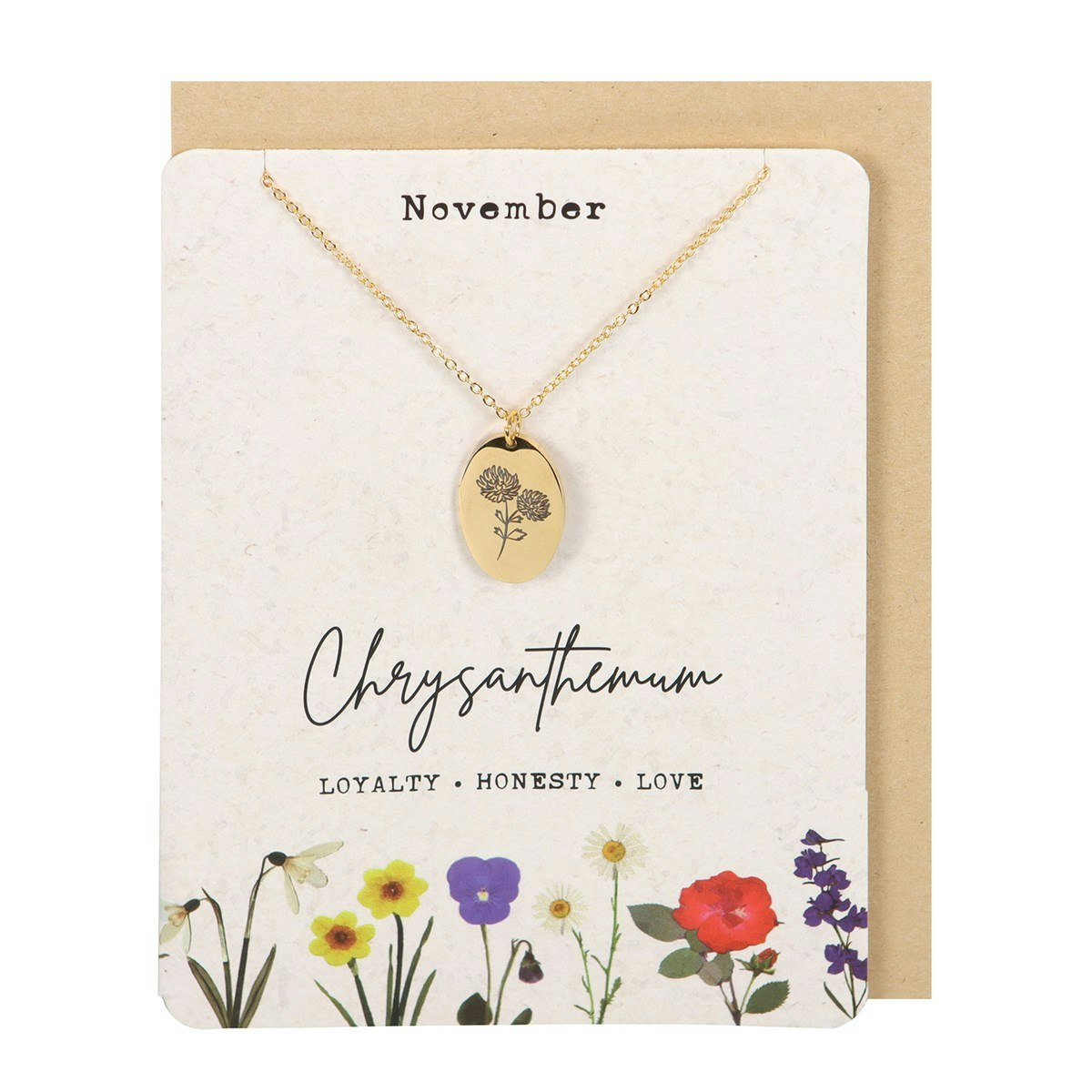 Halsband November Krysantemum