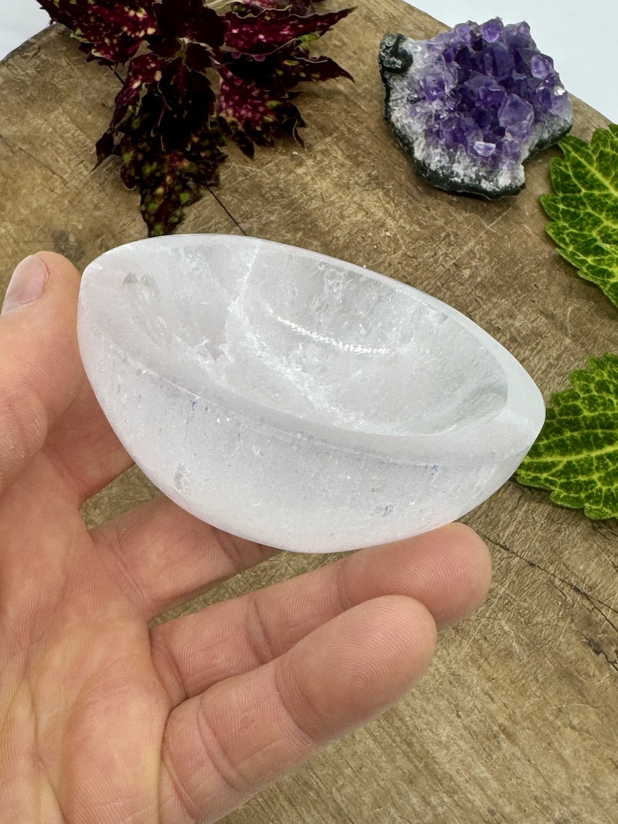 Skål Selenit (8 cm)