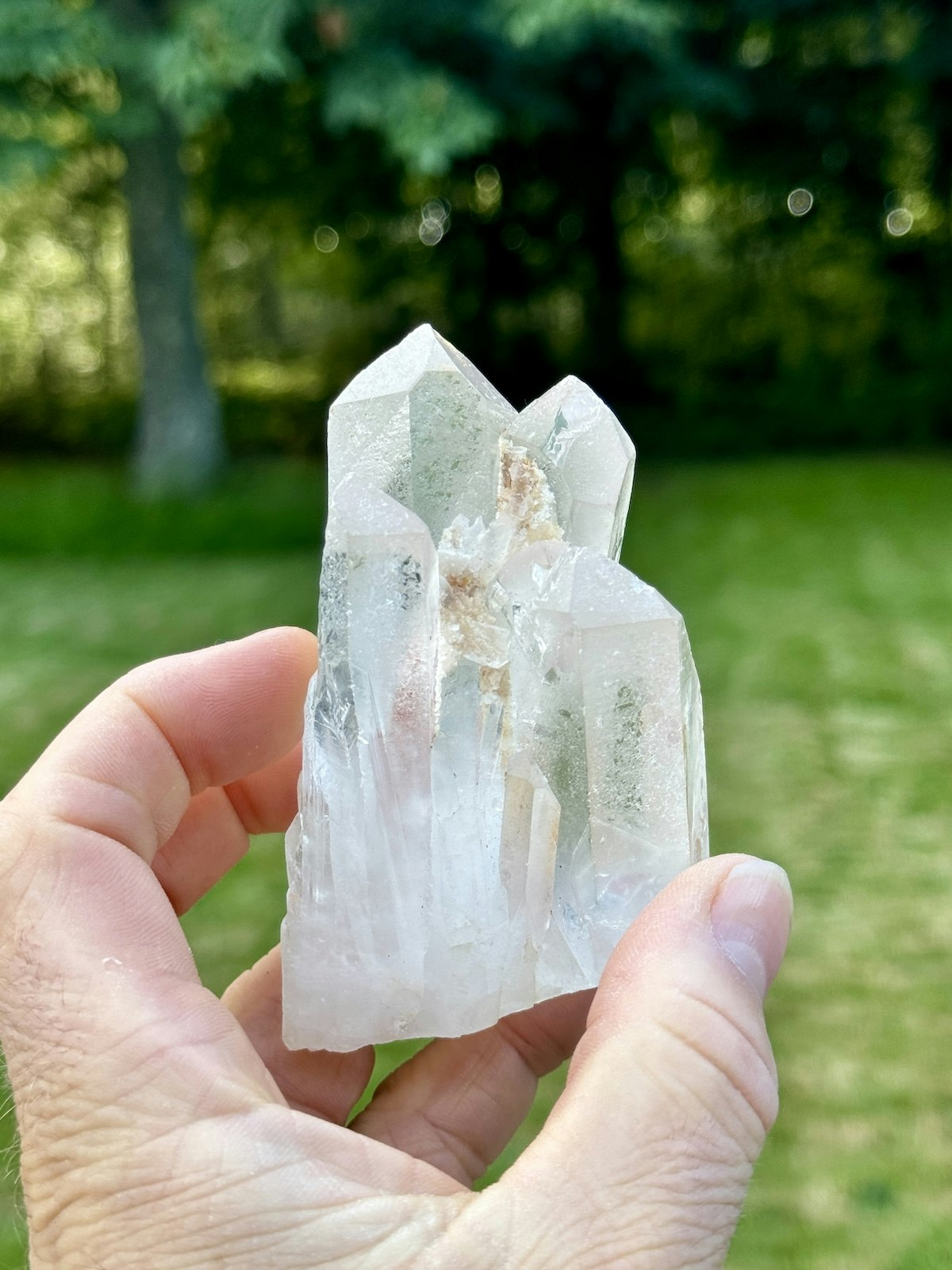 Kluster Bergkristall AA-kvalitet