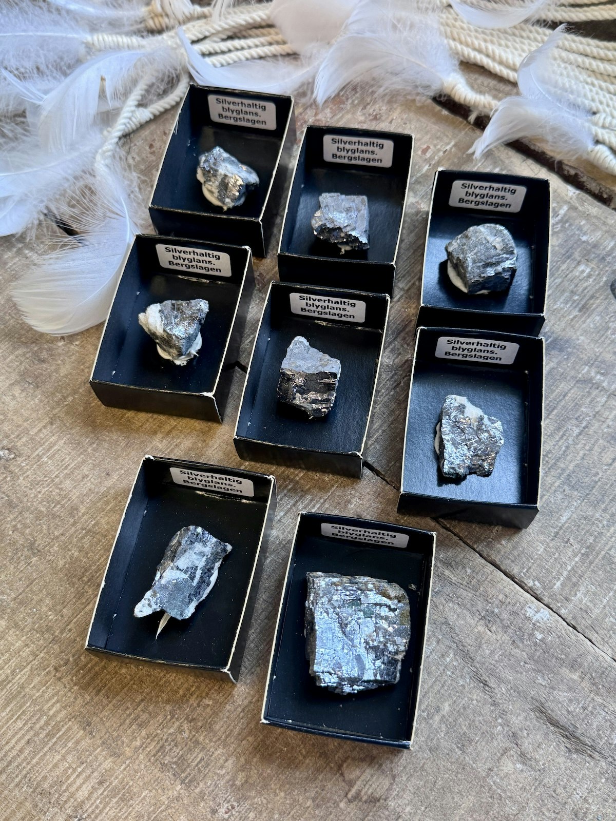 Blyglans med Silver (Silverhaltig Galena), Sverige