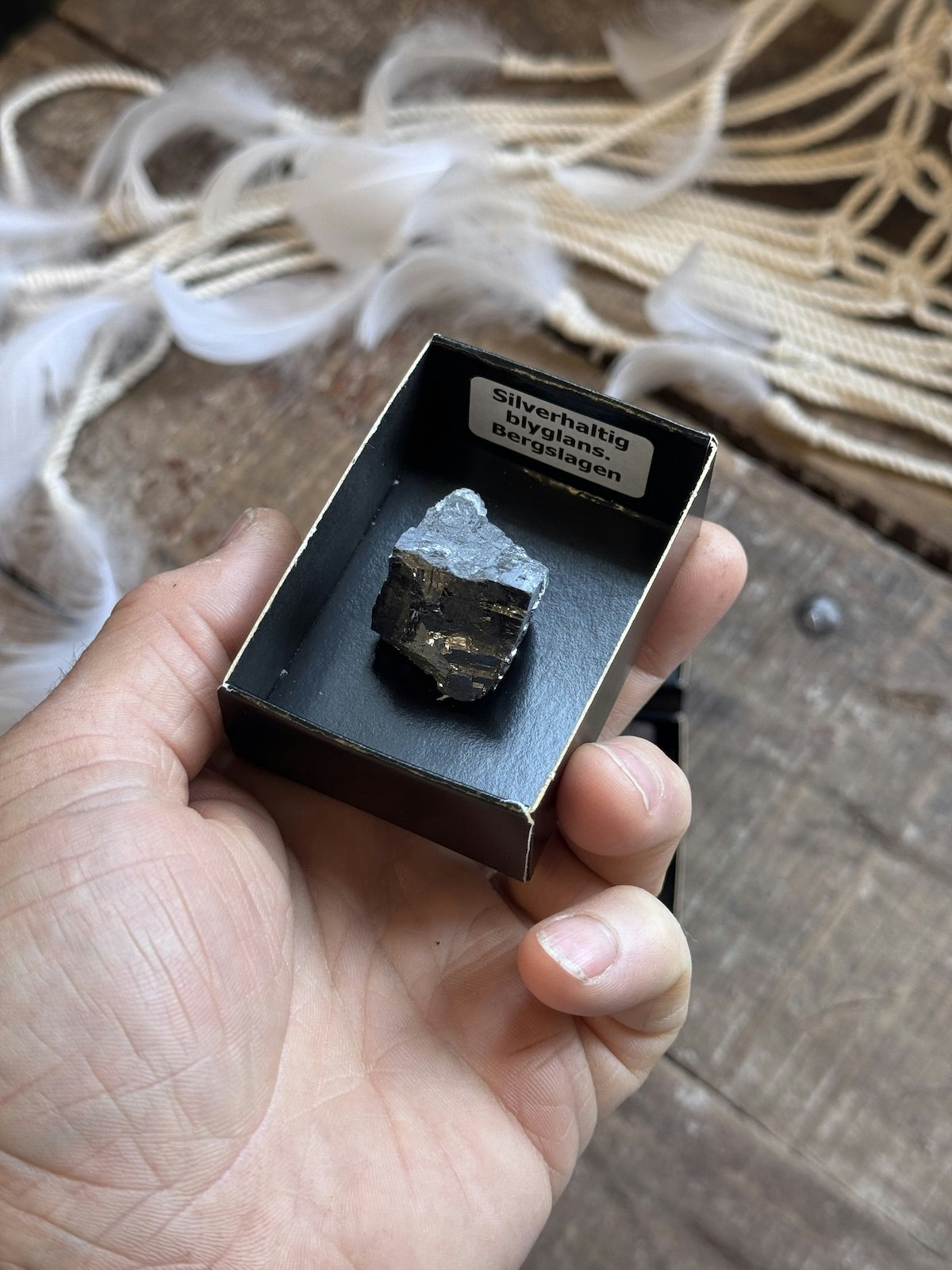 Blyglans med Silver (Silverhaltig Galena), Sverige
