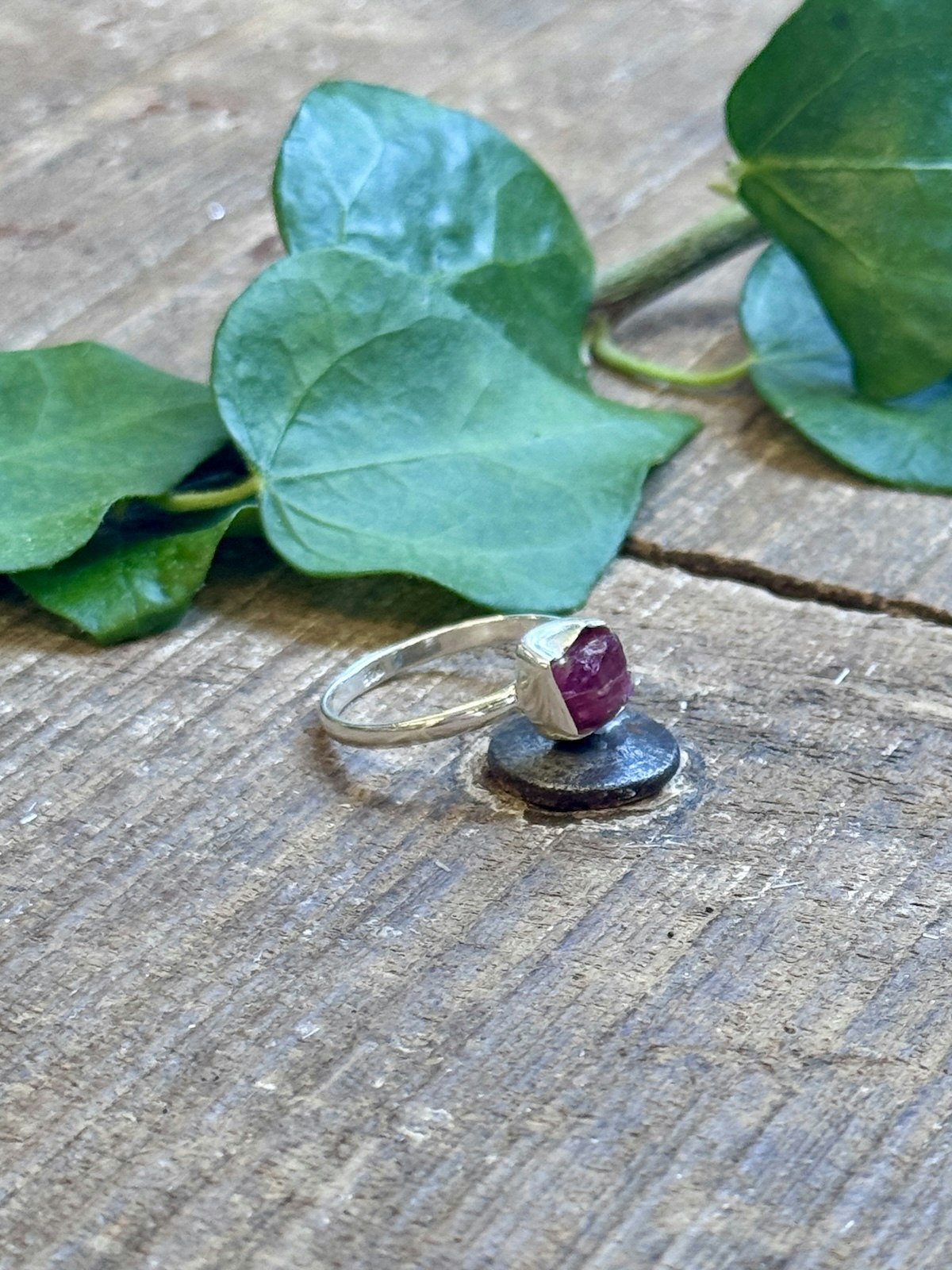 Silverring Rosa Turmalin