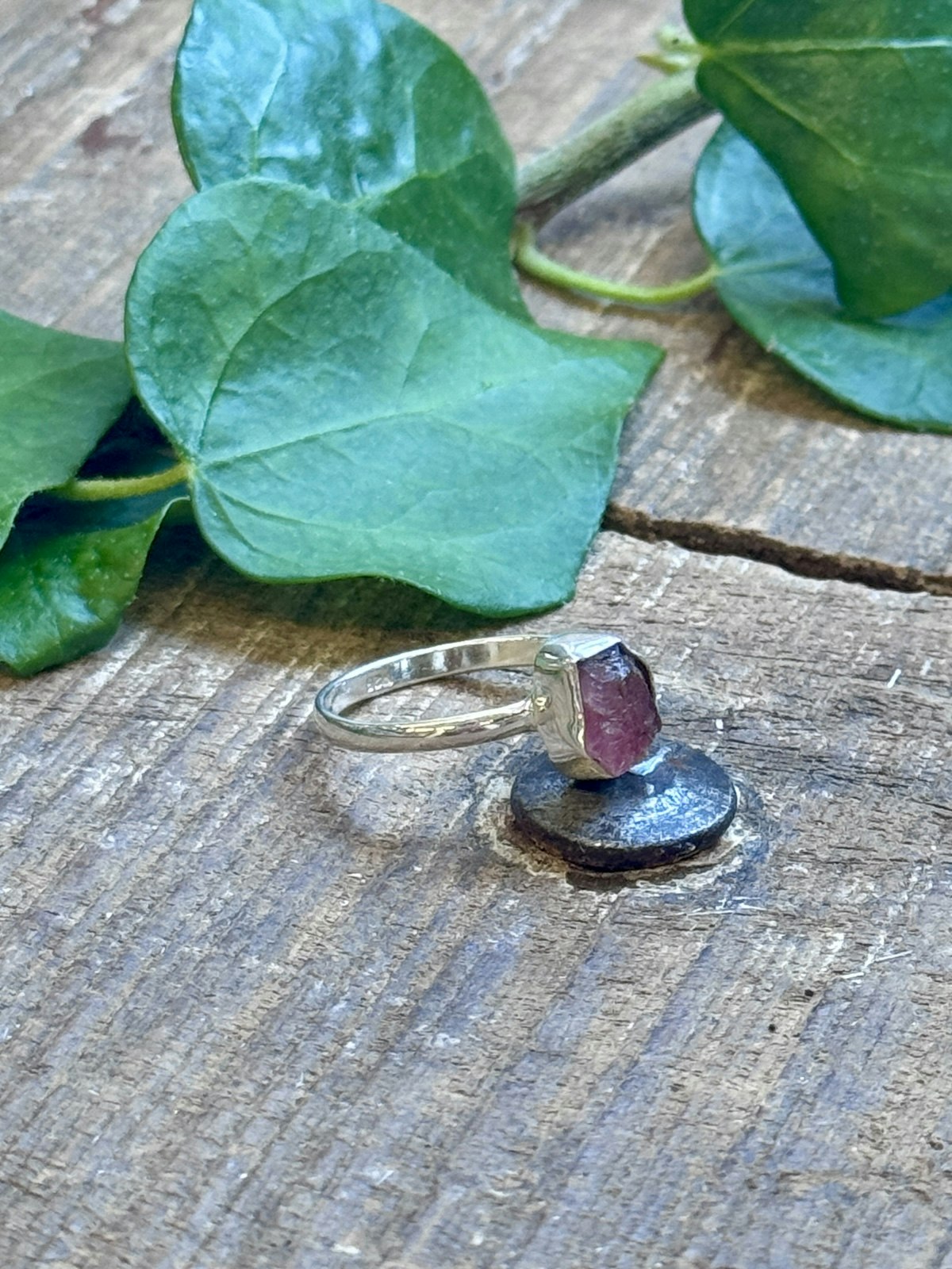 Silverring Rosa Turmalin