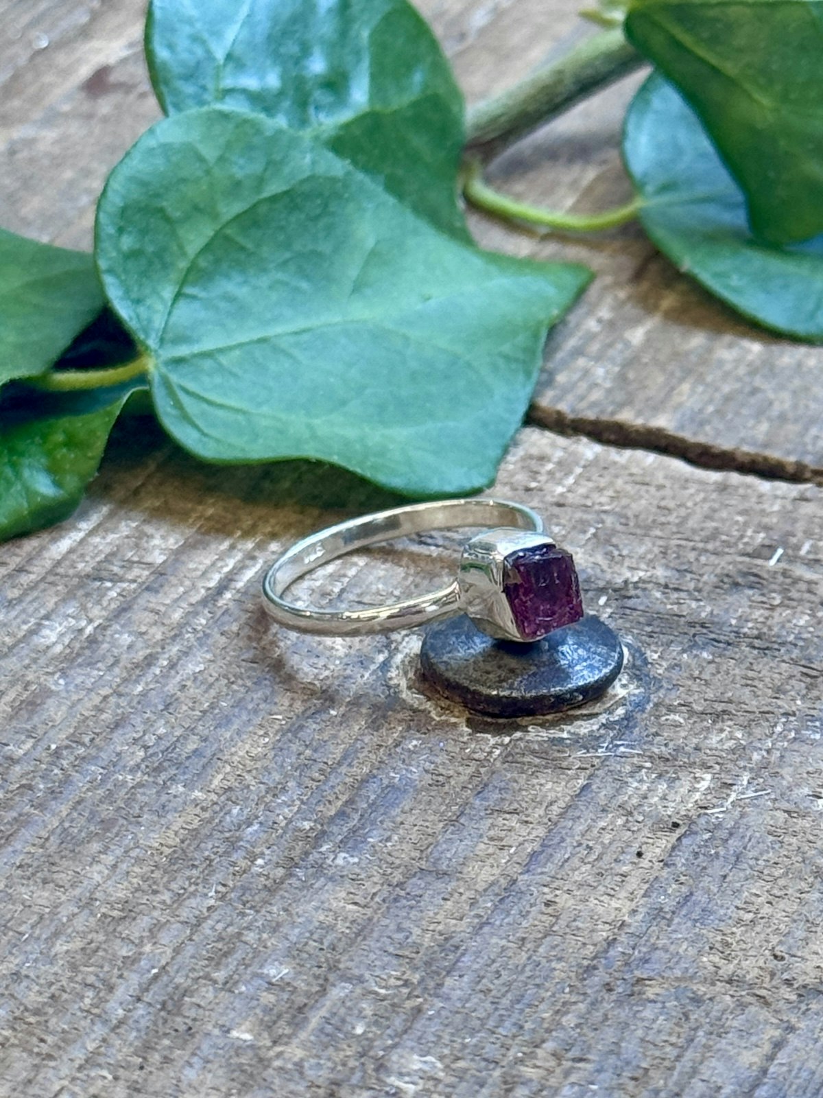 Silverring Rosa Turmalin