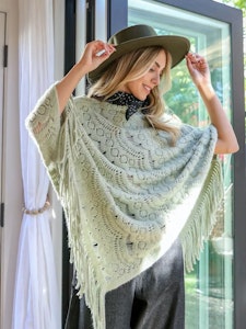 Boho Knit Wrap (Salvia, Leto Accessories )