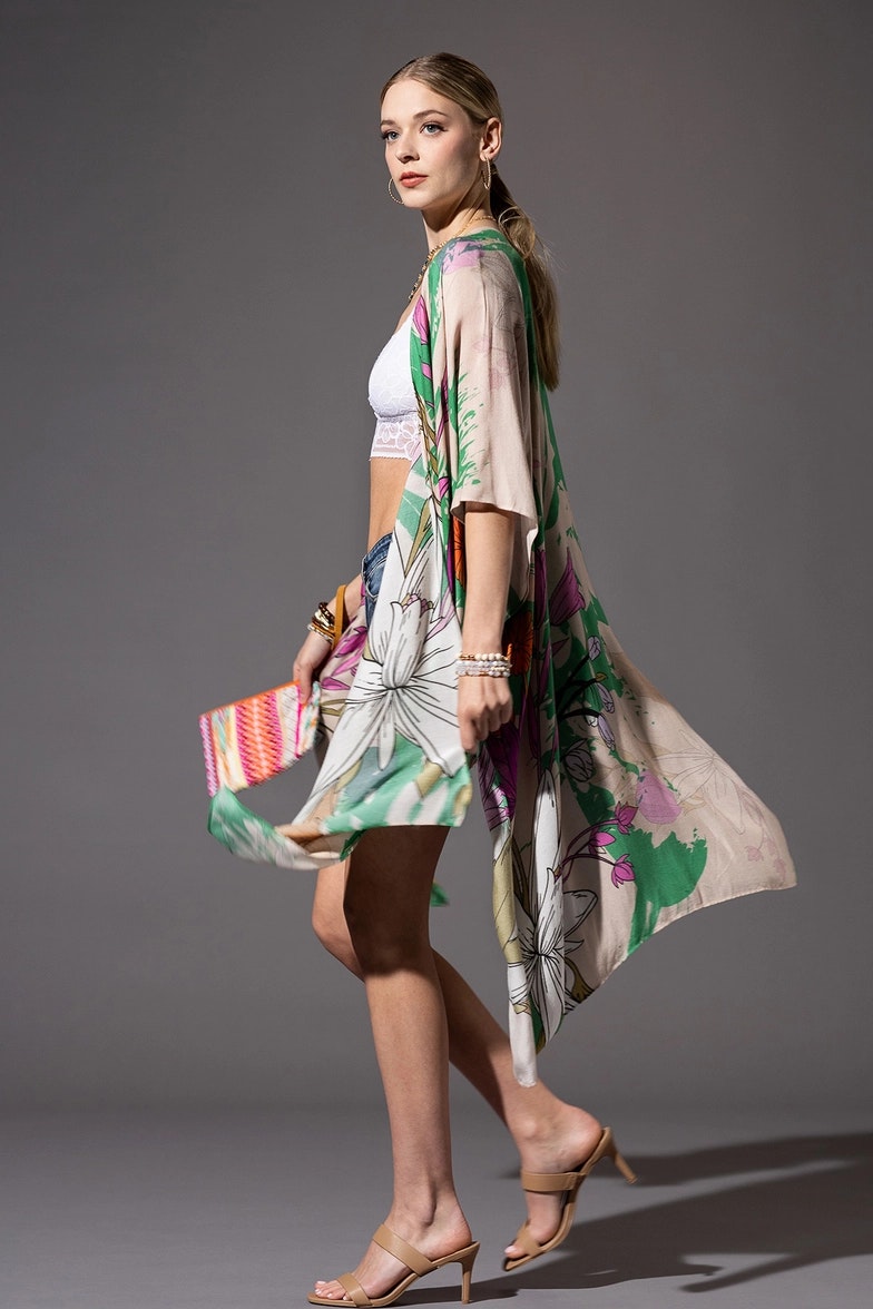 Kimono Oahu (Beige/Multi, Urbanista)