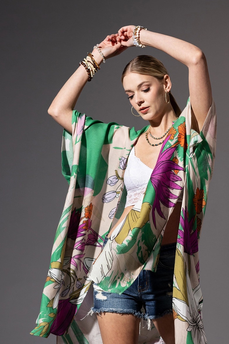 Kimono Oahu (Beige/Multi, Urbanista)