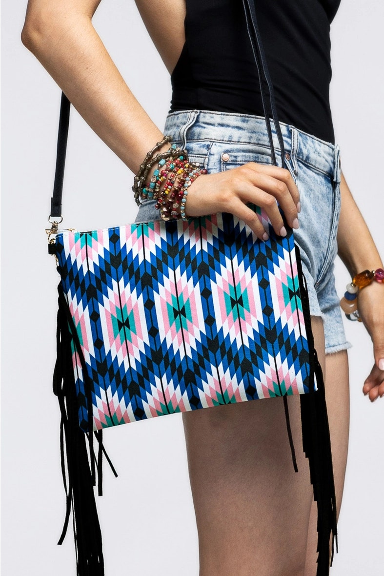 Aztec Crossbody-väska (Blå, Urbanista)