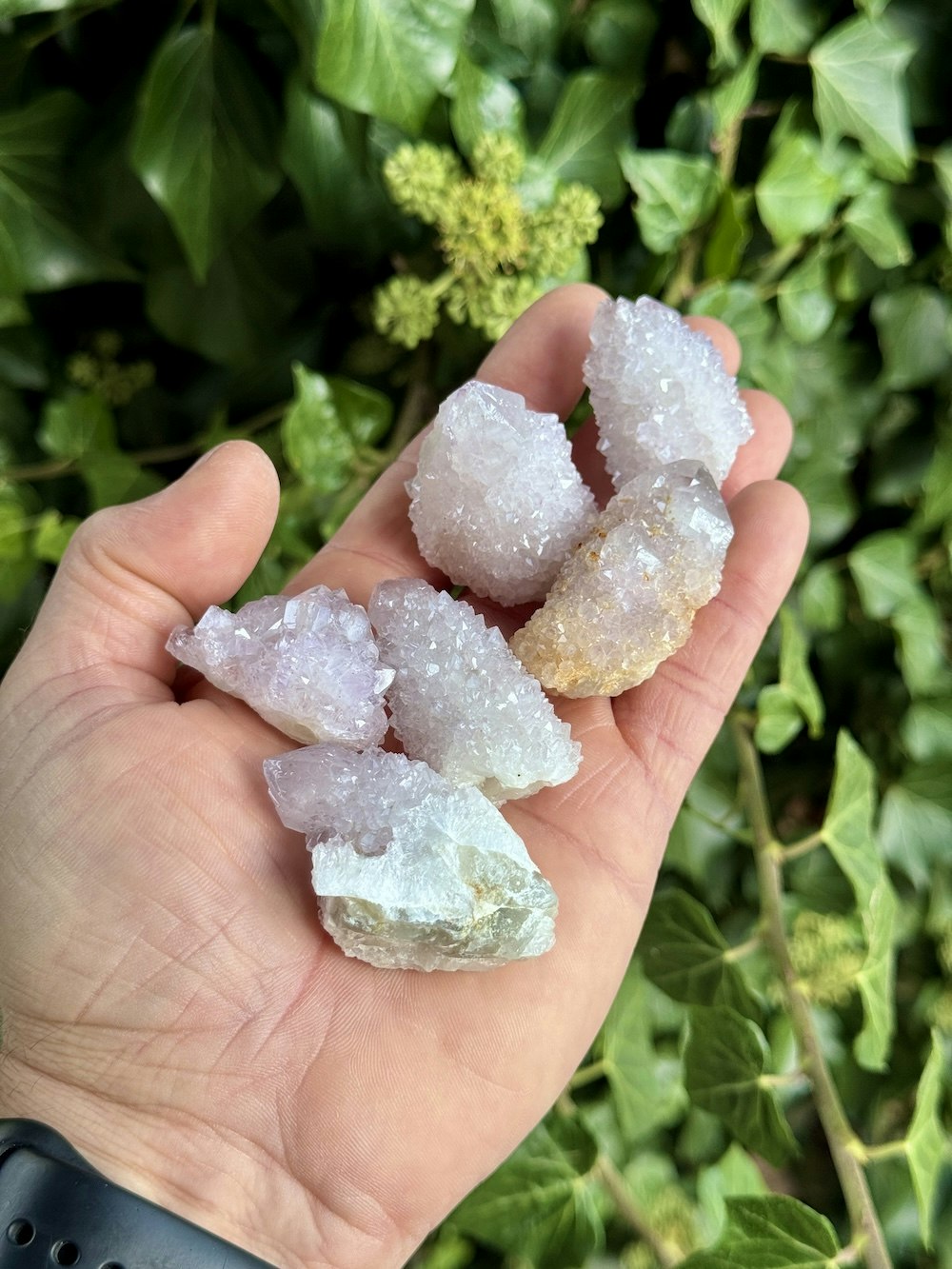 Kluster Andekvarts (Spirit quartz)