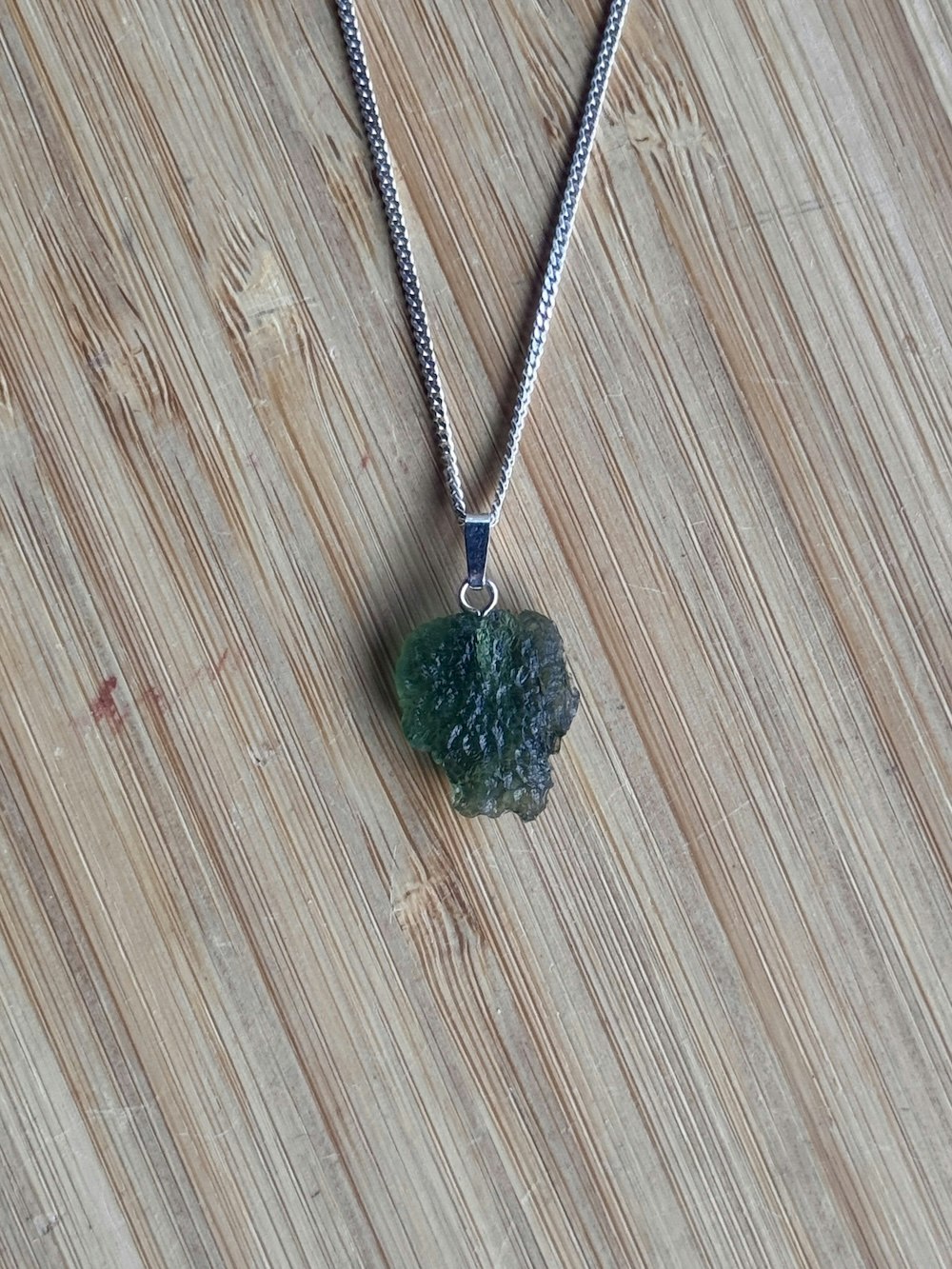 Kristallhänge Moldavit (Silver)