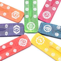 Rökelsehållare 7 Chakra (7 olika färger)