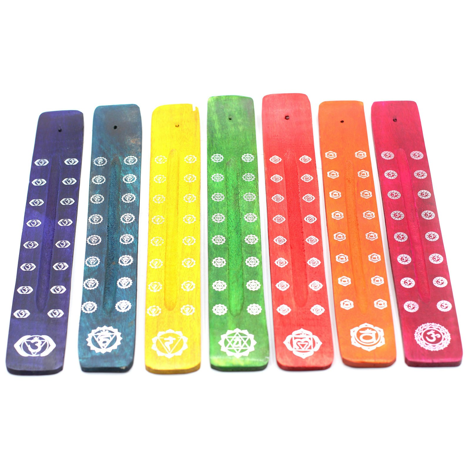 Rökelsehållare 7 Chakra (7 olika färger)