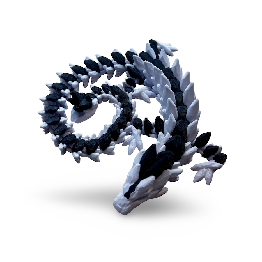 Gemstone Dragon (White & Black)