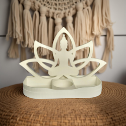 Ljuslykta Buddha & Lotus (Minialtare)