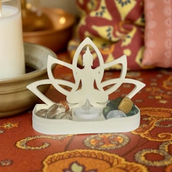 Ljuslykta Buddha & Lotus (Minialtare)