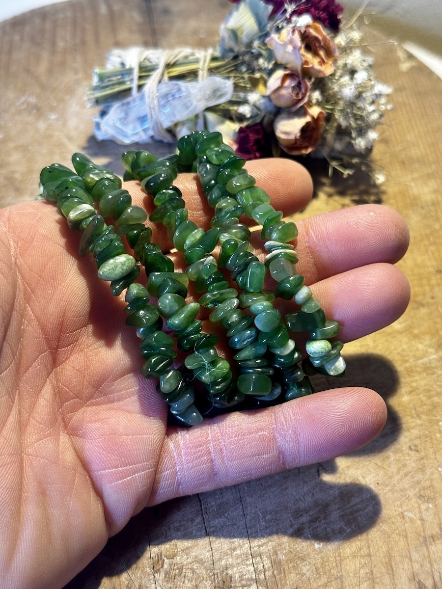 Armband Nefrit Jade (Kanadensisk Jade)