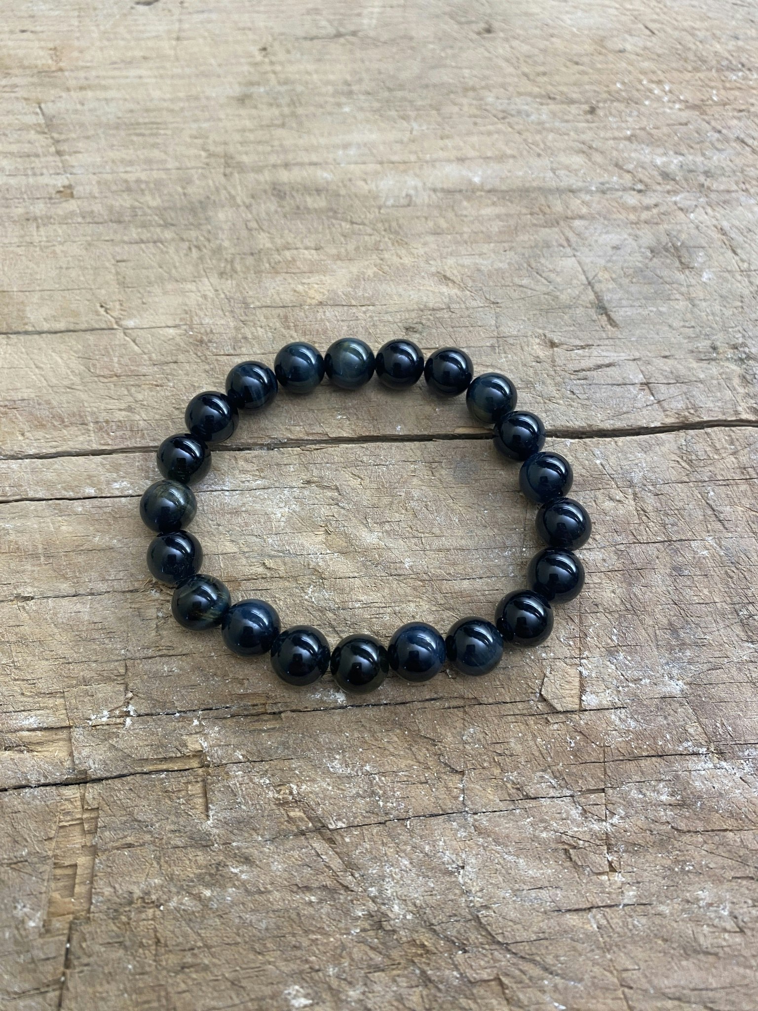 Armband Tigeröga Blå (8 mm)