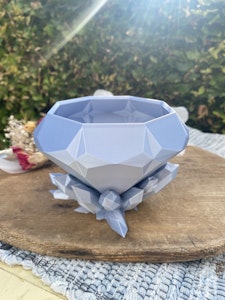 Kristallburk (3D andrasortering, silver)