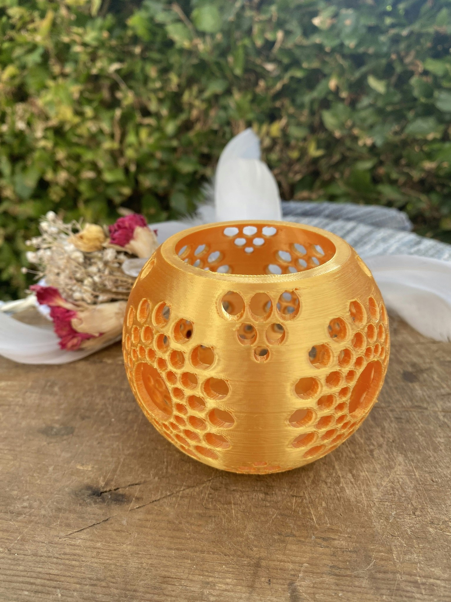 Ljuslykta (3D andrasortering, guld)