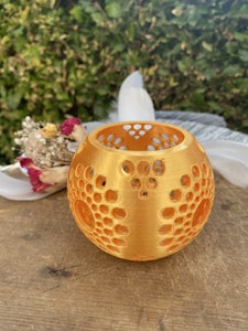 Ljuslykta (3D andrasortering, guld)