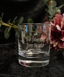 Graverat Whiskyglas