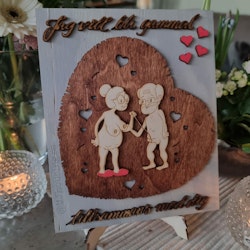 Gammal med dig Tavla