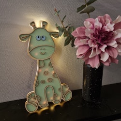 Giraffdekoration med Ledljus