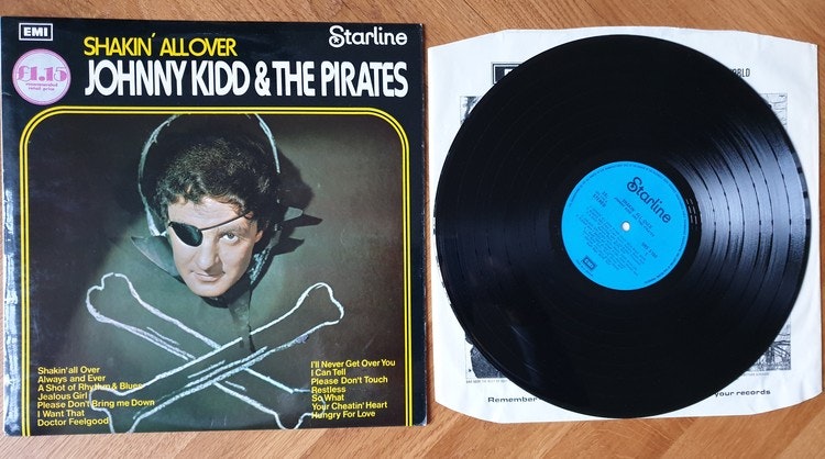Johnny Kidd and the Pirates, Shakin all over. Vinyl LP
