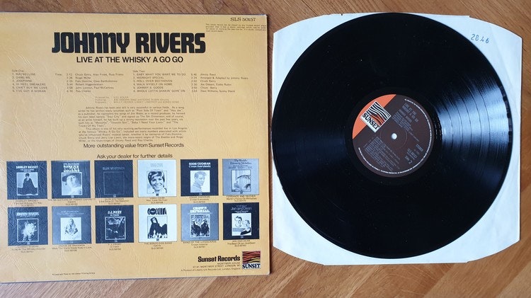 Johnny Rivers, Live at the whisky a go go. Vinyl LP