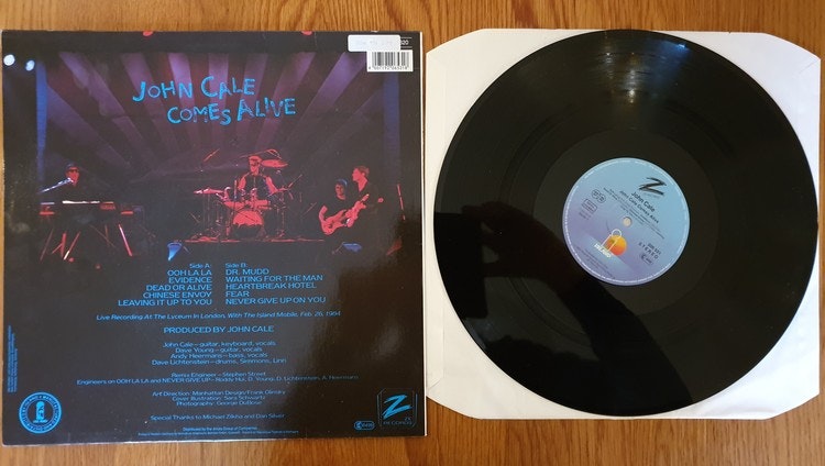 John Cale, Comes alive. Vinyl LP