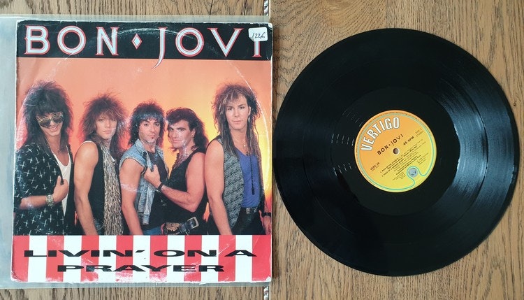 Bon Jovi, Livin on a prayer. Vinyl S 12"