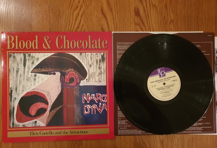 Elvis Costello and the Attractions, Blood & Chocolate. Vinyl LP
