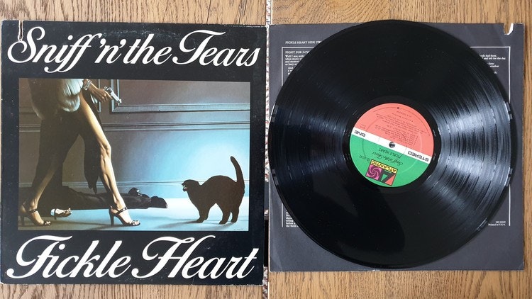 Sniffin the tears, Fickle heart. Vinyl LP