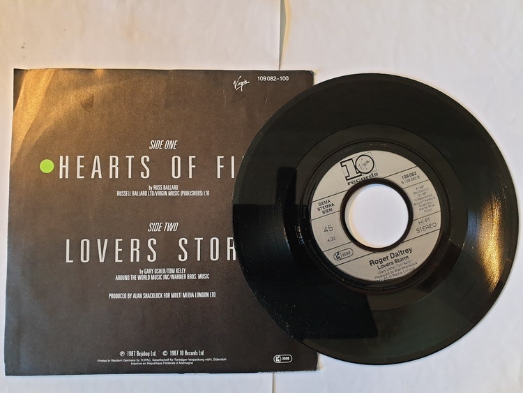 Roger Daltrey, Hearts of fire. Vinyl S