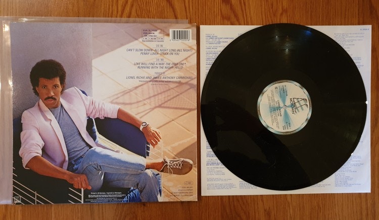 Lionel Richie, Can´t slow down. Vinyl LP