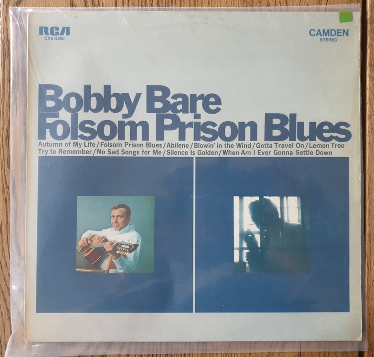 Bobby Bare, Foldom Prison Blues. Vinyl LP