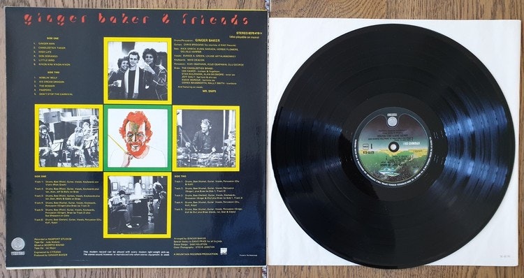Ginger Baker and friends, Eleven sides of Baker. Vinyl LP