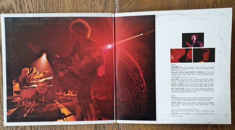 Jimi Hendrix, Jimi in the west (Scratch on A side). Vinyl LP