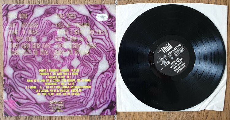 The Fluid, Clear black paper. Vinyl LP