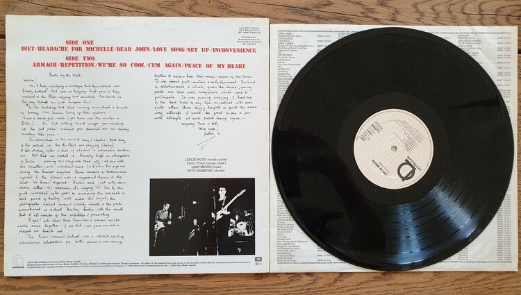 The Au pairs, Live in Berlin. Vinyl LP