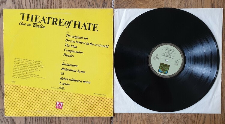 Theatre of hate, He who dares wins. Vinyl LP