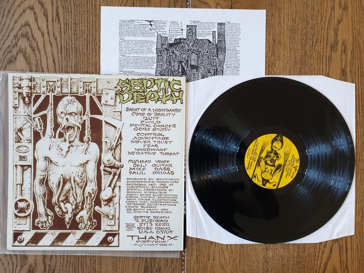 Septic Death, Need so much attention. Vinyl LP